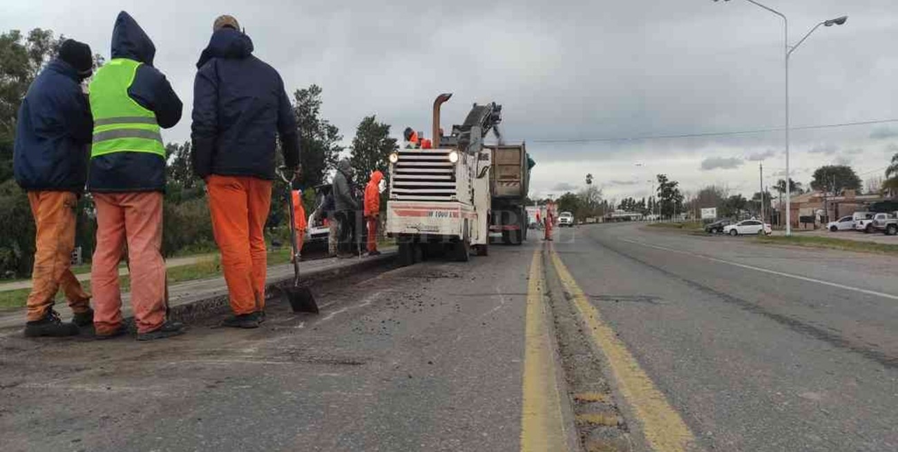 Vialidad continúa las obras de recuperación de la Ruta 11 desde Timbúes hasta Avellaneda