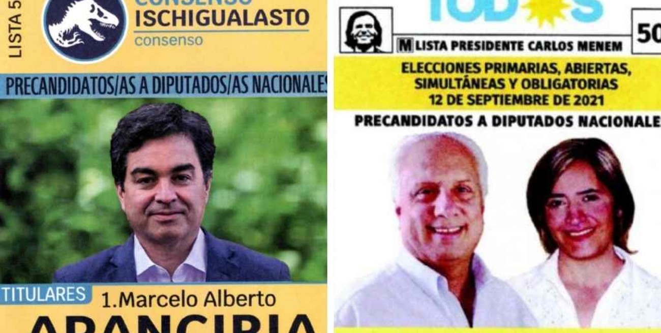 Entre un Menem patilludo o dinosaurios de Hollywood: los increíbles detalles que tendrán algunas boletas   