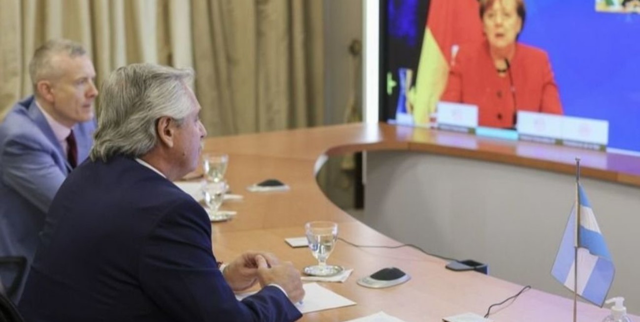 Alberto Fernández se reunirá por videoconferencia con Angela Merkel