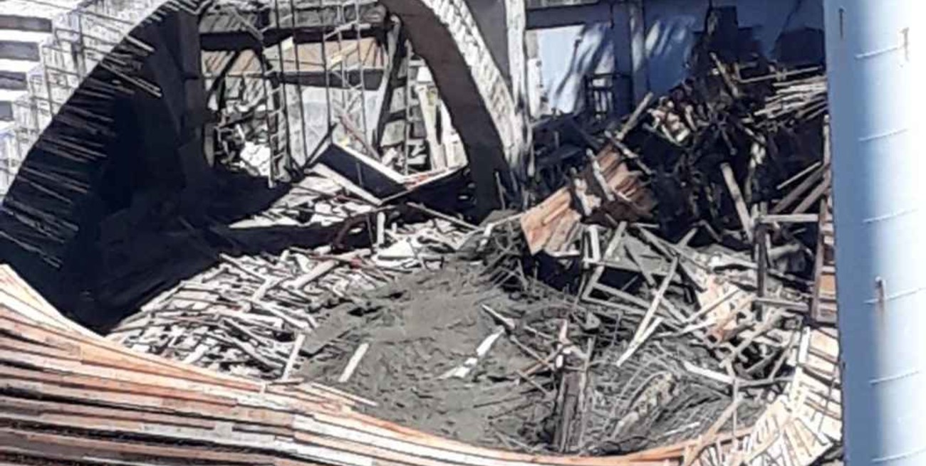 Video: se derrumbó una parte del estadio de Ferro Carril Oeste