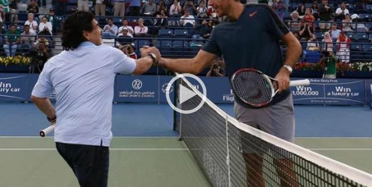 El emotivo homenaje de la cuenta oficial de Maradona a Del Potro