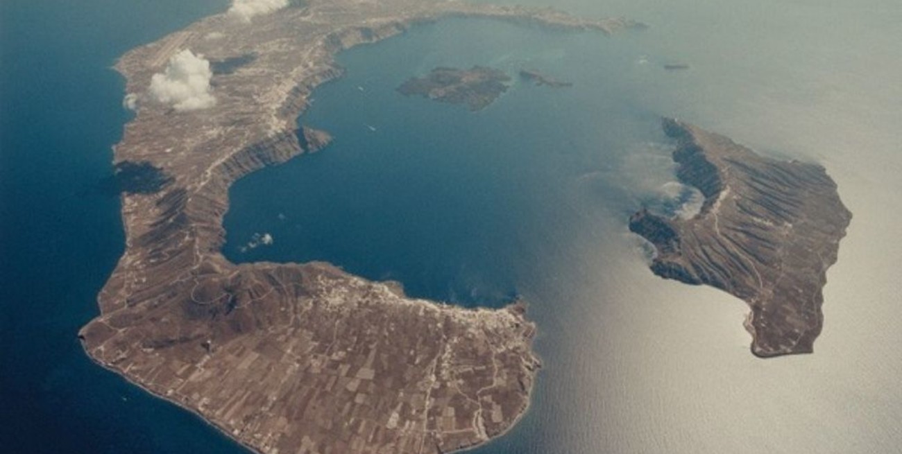 Encontraron restos humanos que datan de la increíble erupción volcánica de Thera hace 3.600 años