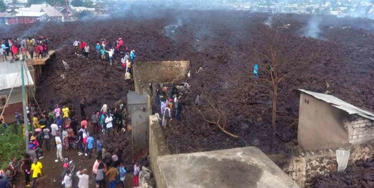 Ascienden a 15 los muertos tras la erupción del volcán Nyiragongo en el Congo