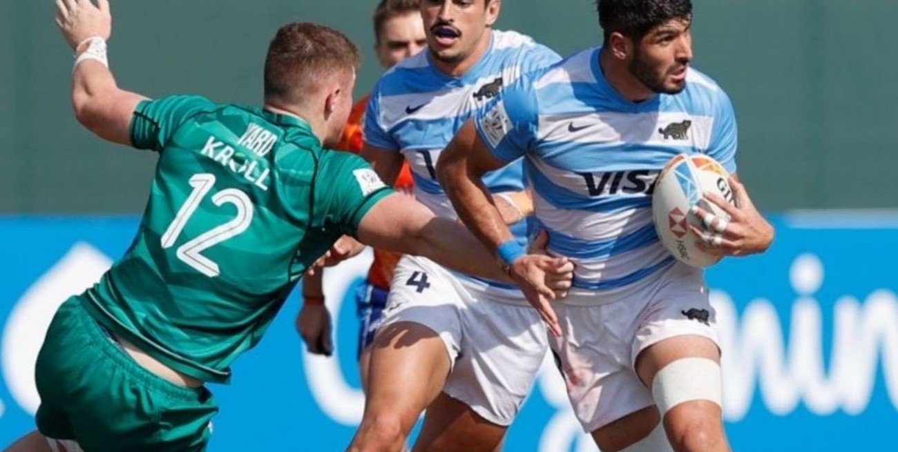 Circuito Mundial: Los Pumas Seven le ganaron a Irlanda y pasaron a semis en Málaga