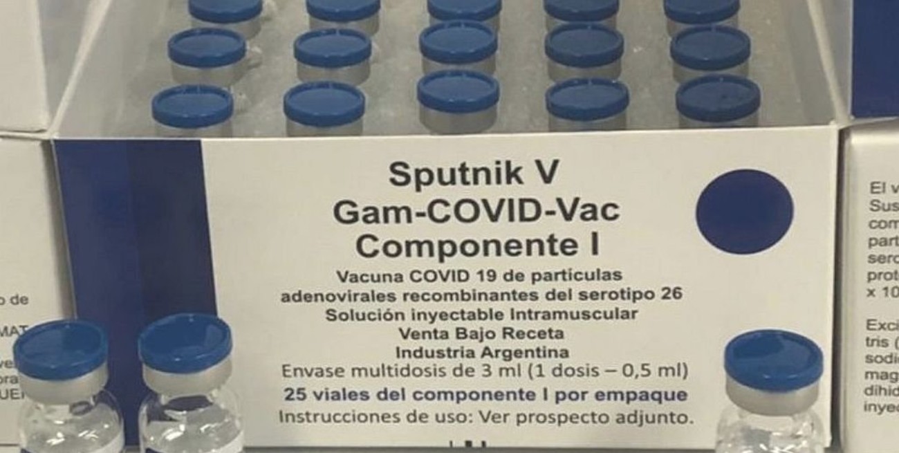 Richmond anunció que concluyó otras 550.000 dosis del componente 1 de la vacuna Sputnik V