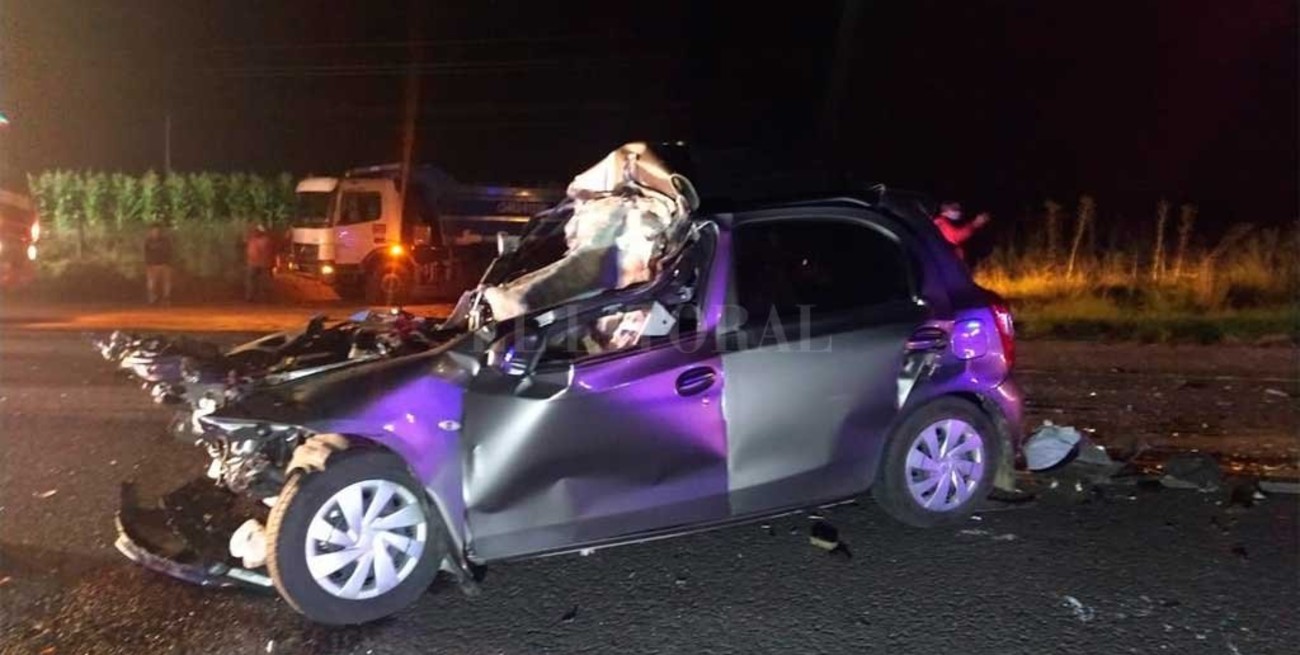 Tres muertos en un choque cerca de Rufino