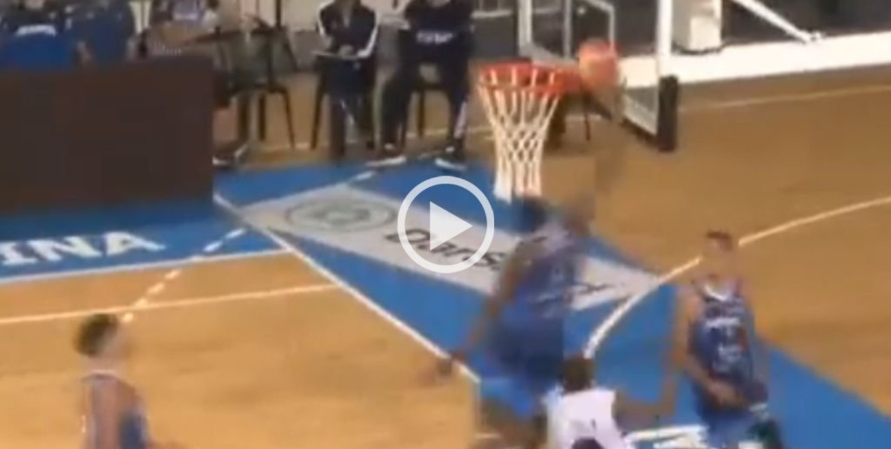 Video: la increíble doble tapa de un ex NBA contra Unión