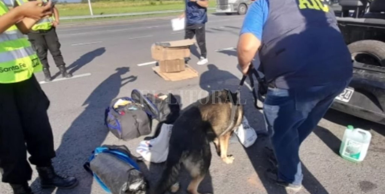 Video: detenidos con marihuana en la autopista Santa Fe - Rosario