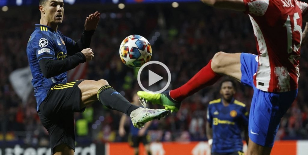 Champions League: Atlético de Madrid empató con Manchester United en la ida de octavos de final