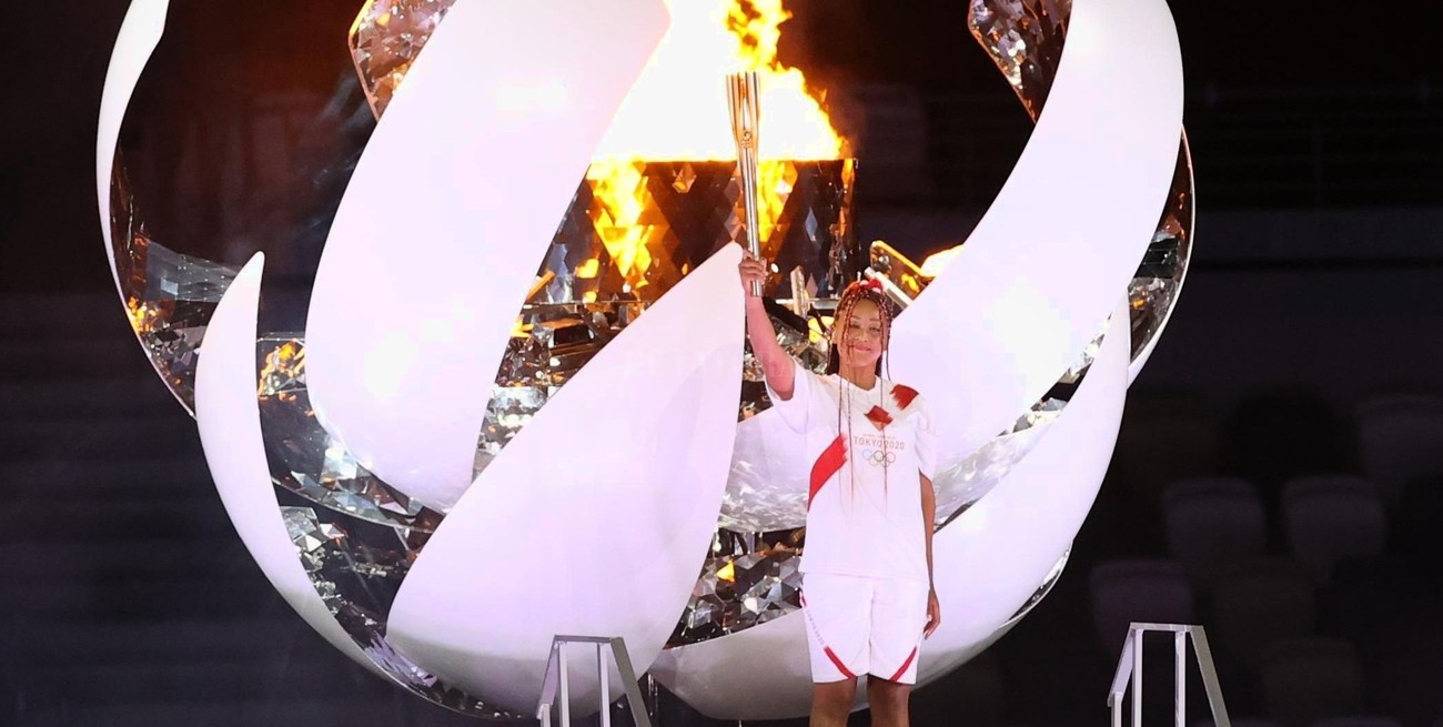 Naomi Osaka, la tenista que encendió el pebetero