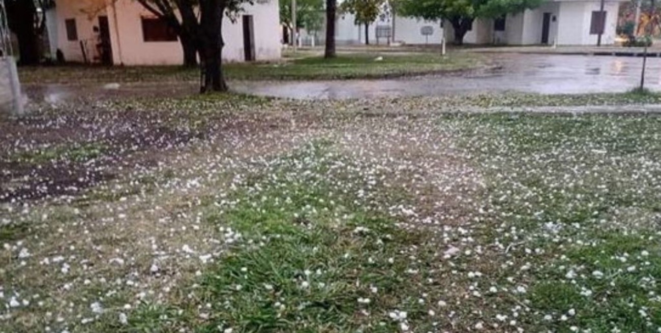 Cayó granizo en localidades de Entre Ríos