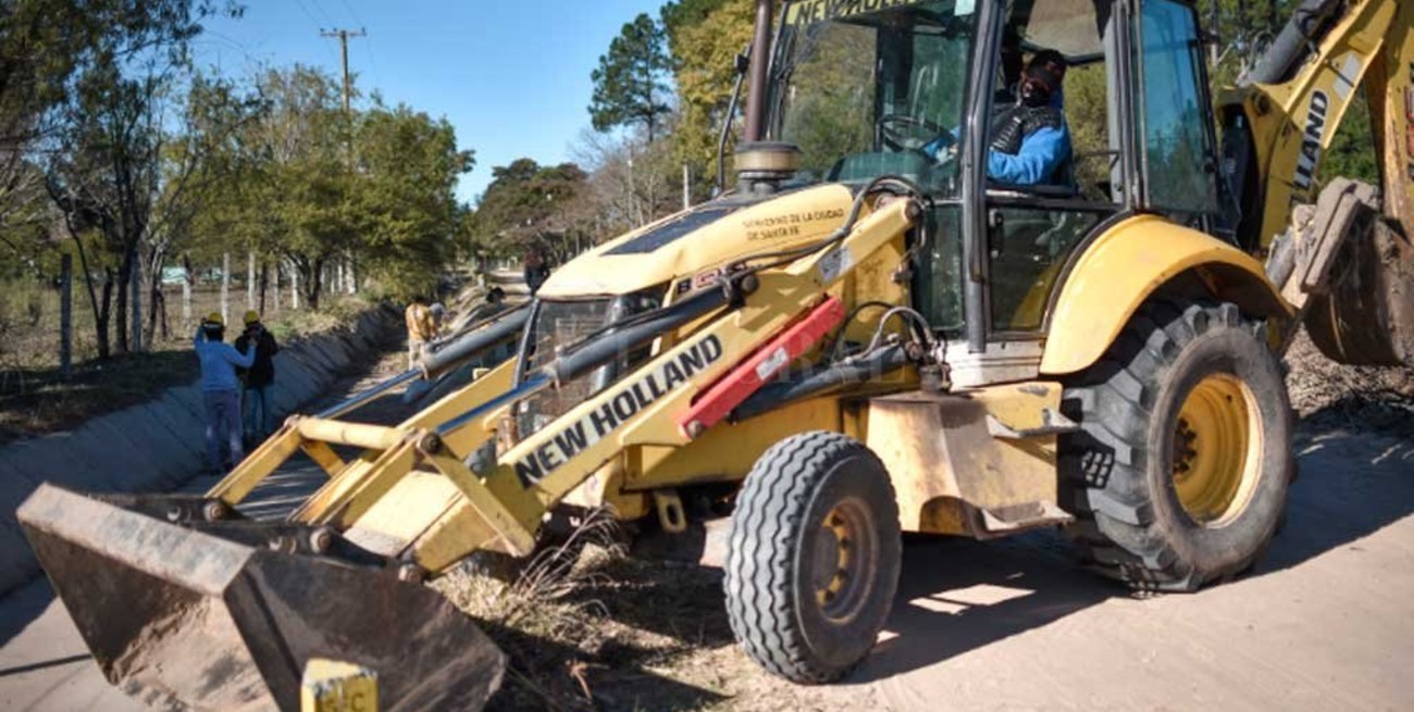 Limpiaron 8.000 metros de canales en Colastiné Norte