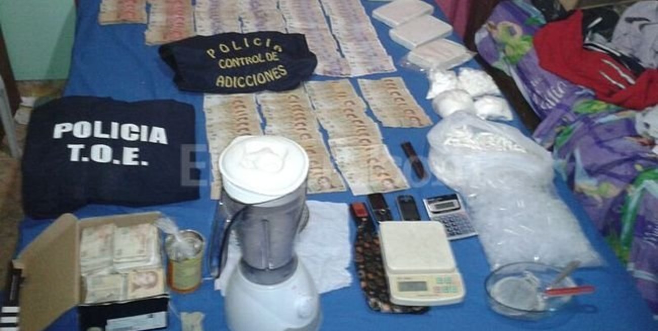 Detienen a cuatro personas e incautan más de 7 kilos de cocaína