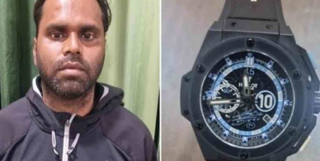 Detuvieron en la India a un sospechoso por el robo de un reloj de Maradona en Dubai