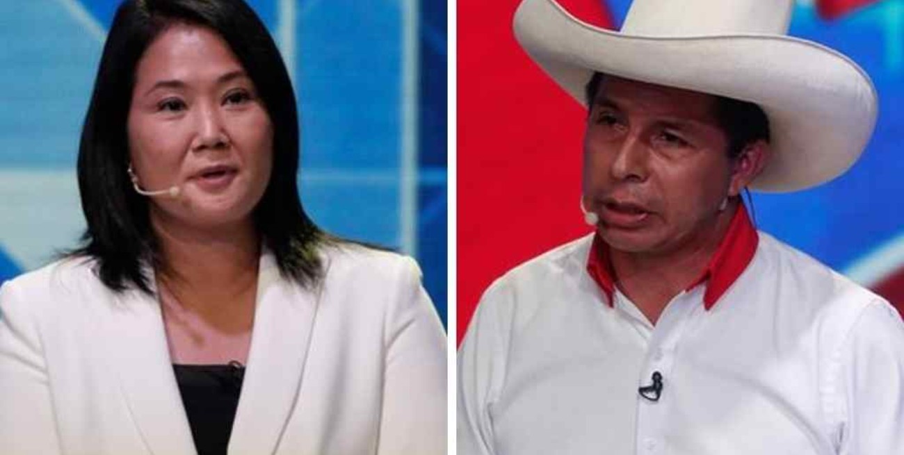 Pedro Castillo y Keiko Fujimori irán a balotaje para definir al próximo presidente de Perú 