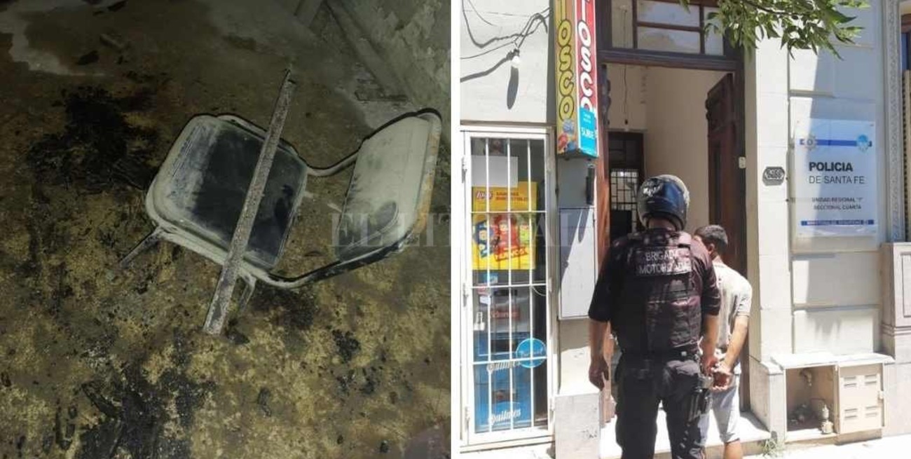 Intento de robo e incendio en el Hospital Italiano