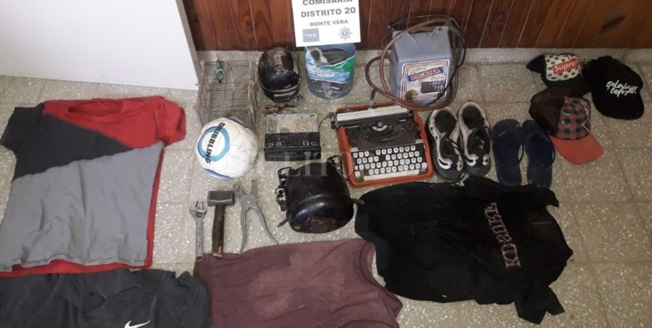 Recuperan objetos robados de una casa en Monte Vera
