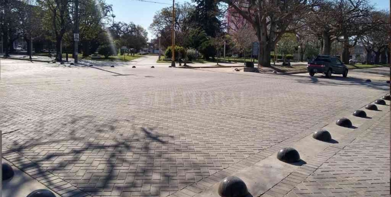 Firmat habilitó la primera "Zona Calma" para peatones