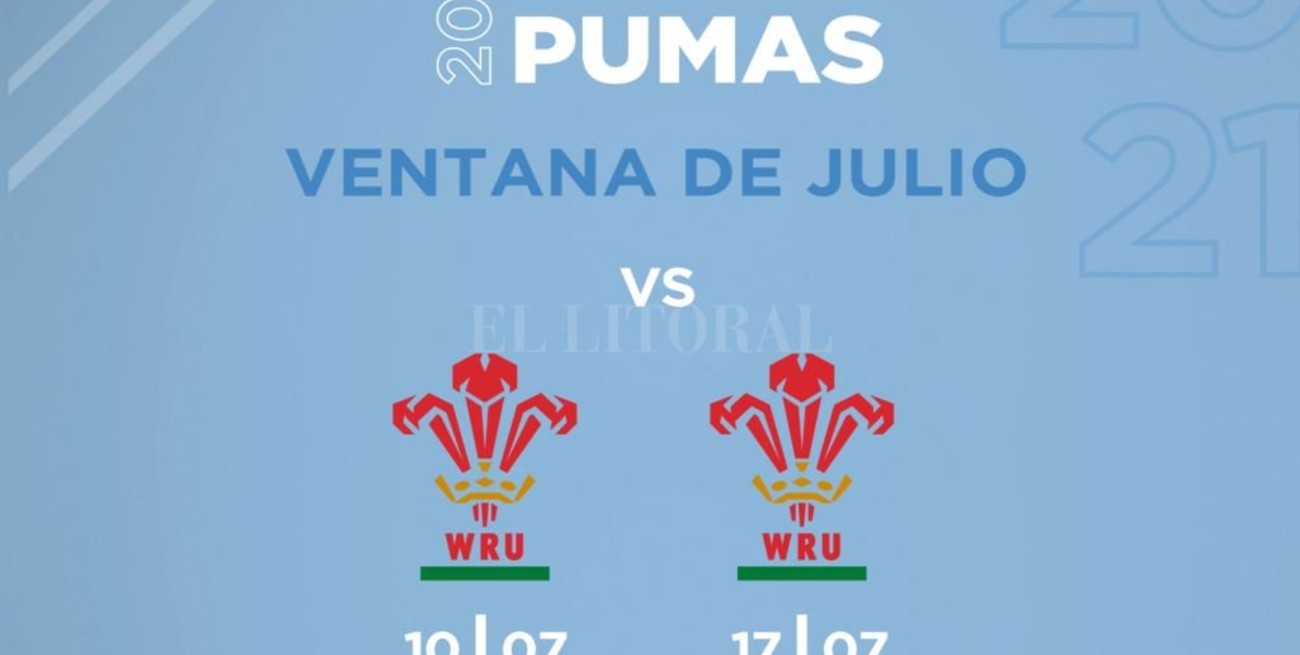 Los Pumas enfrentarán a Gales en condición de visitantes