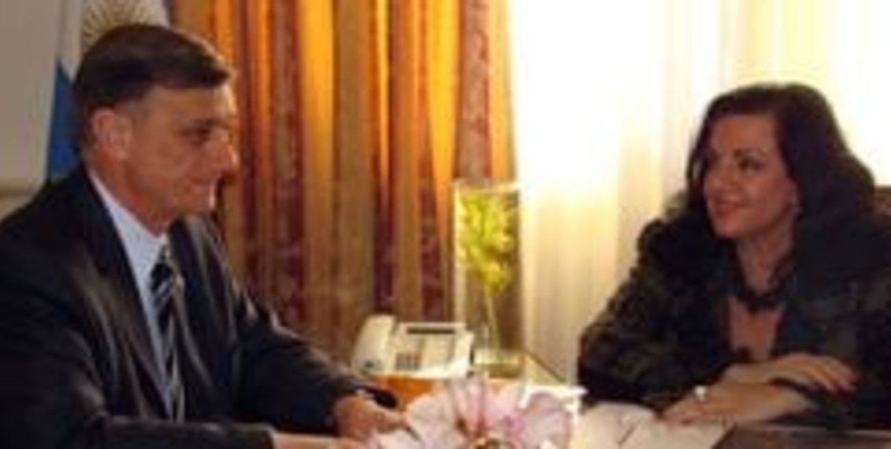 Hermes Binner se reunió con la ministra de defensa, Nilda Garré