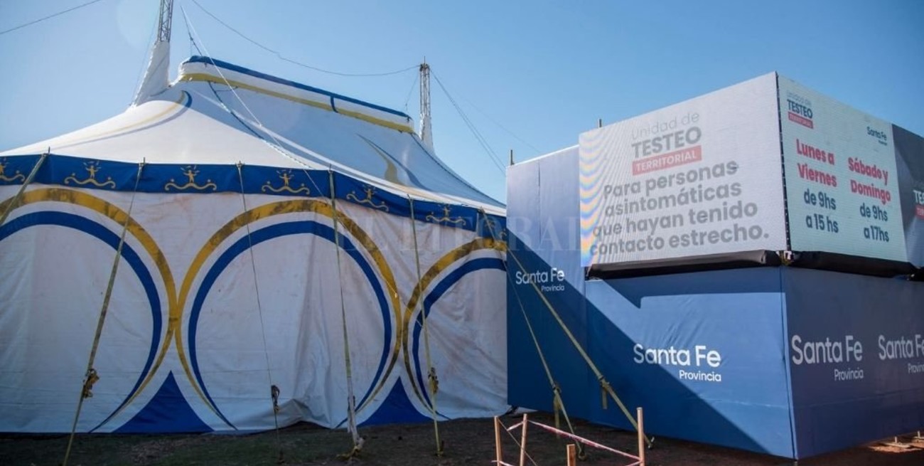 El Circo Rodas le presta a la provincia su carpa para poder realizar testeos masivos de Covid