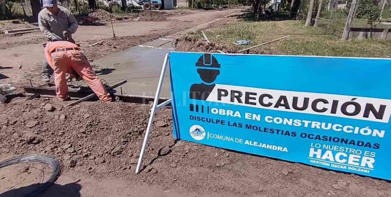 Avanza en Alejandra el plan de obras públicas