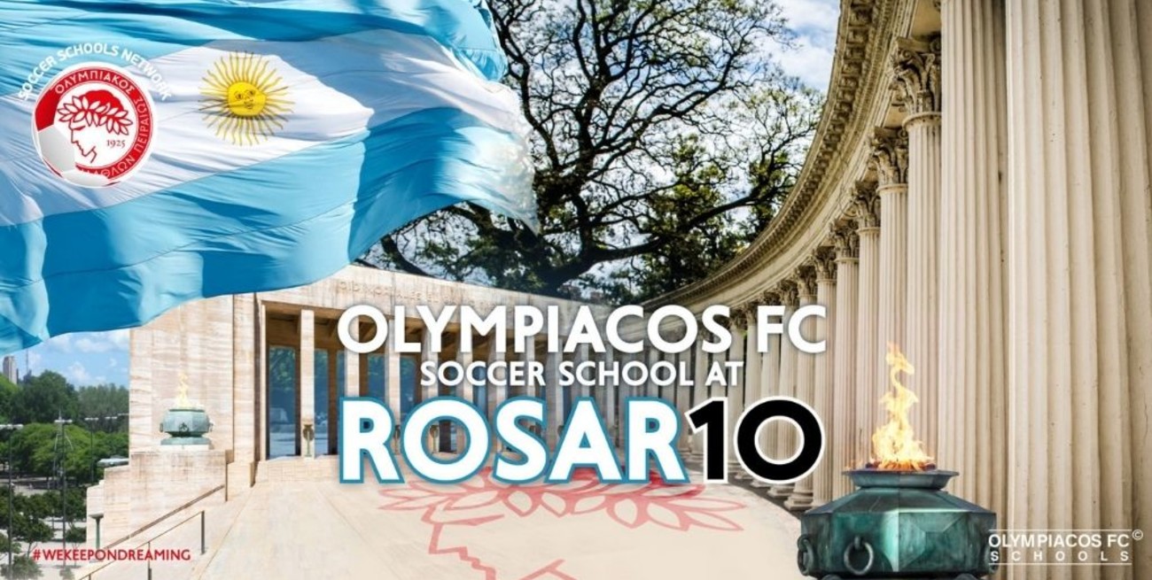 El club Olympiacos abre su academia de fútbol en Rosario