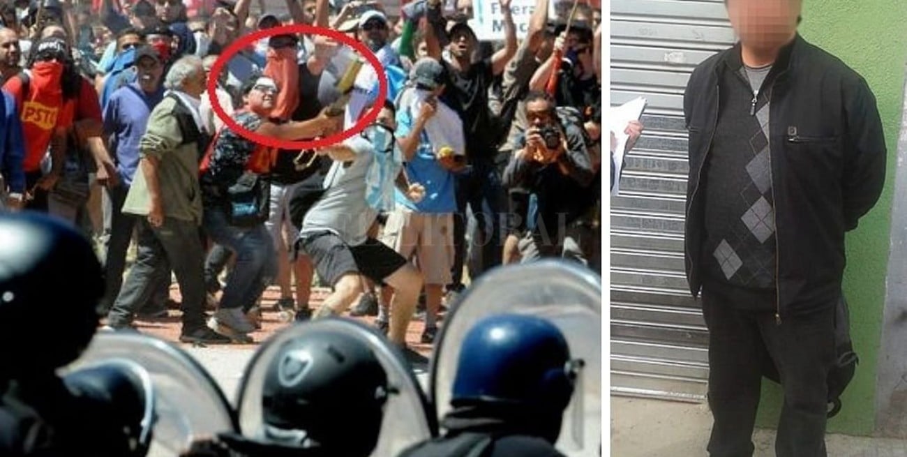 Detienen a dirigente de izquierda que era buscado por atacar con un mortero a las fuerzas de seguridad