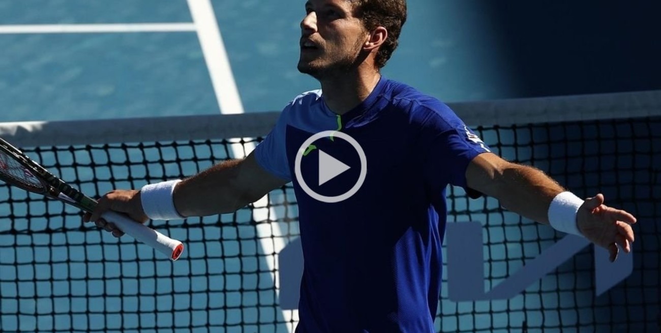 Video: la increíble jugada que le dio el punto al español Carreño