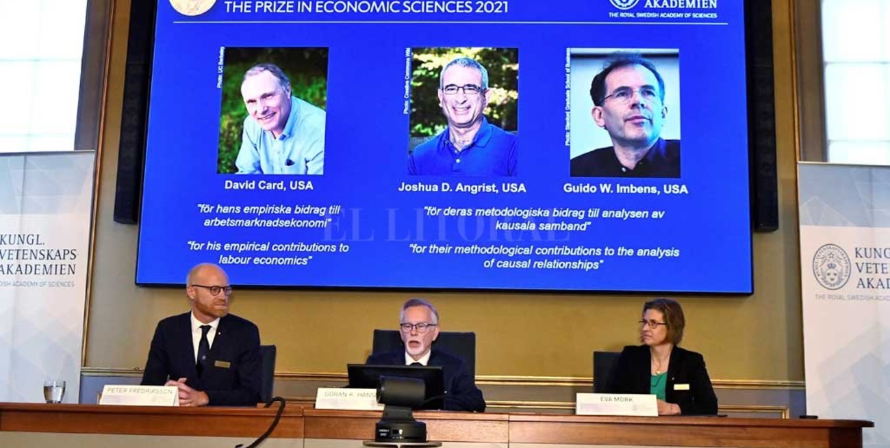 Nobel de Economía para tres especialistas en nuevos conocimientos sobre el mercado laboral