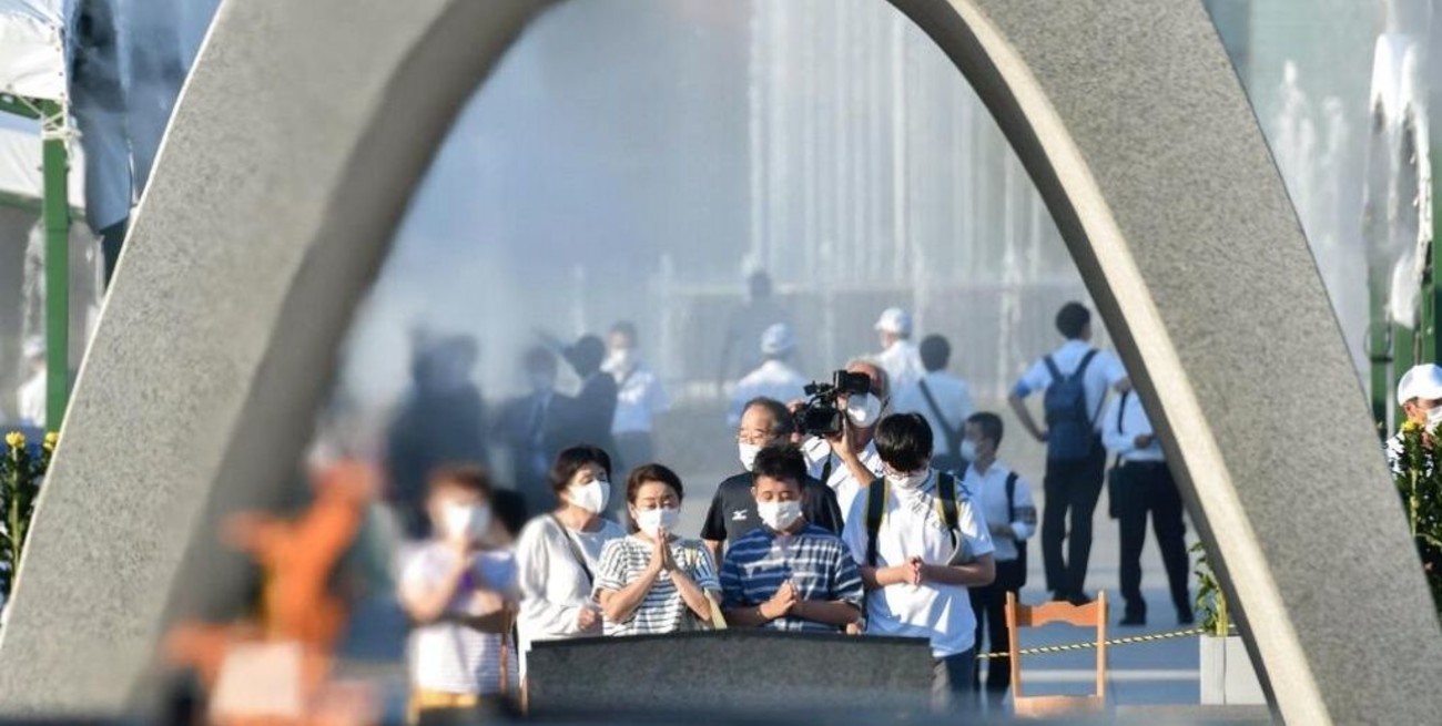Japón conmemoró 76 años de la bomba atómica sobre Hiroshima  y pidió un minuto de silencio