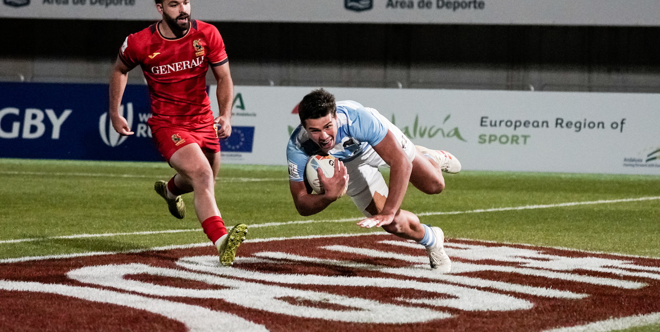 Los Pumas 7's derrotaron a Jamaica y España en el inicio del seven de Málaga