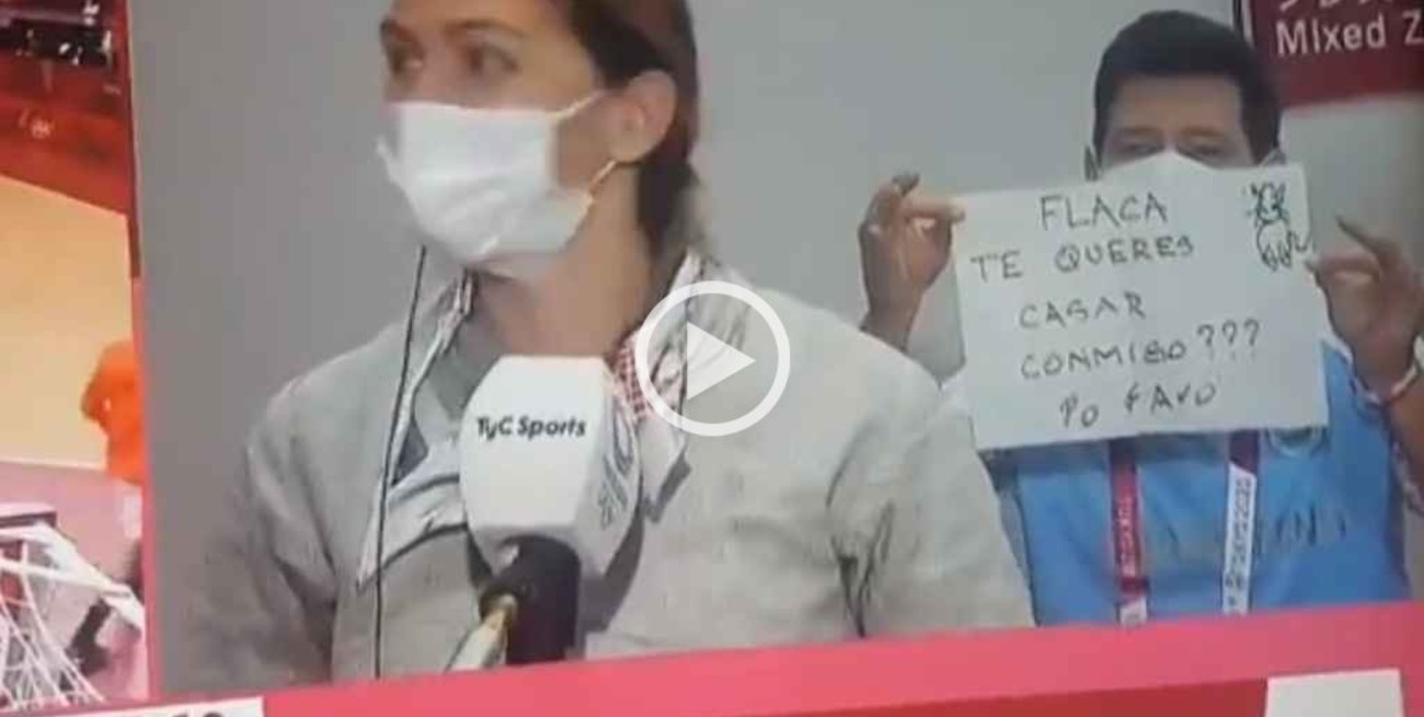 A María Belén Pérez Maurice le pidieron matrimonio en vivo tras ser eliminada en Esgrima 