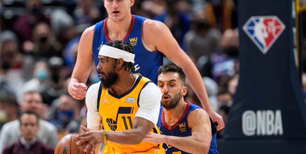 Campazzo volvió a ser titular pero Denver cayó con Utah Jazz 