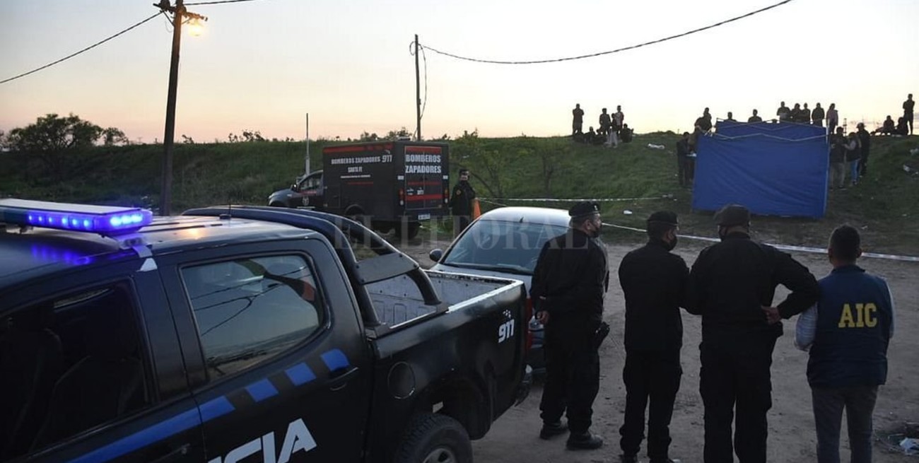 Ejecutaron a tiros a un joven en Bajada Distéfano