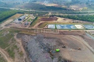 Fernando Nicola Imagen aérea de la planta de relleno Sanitario.