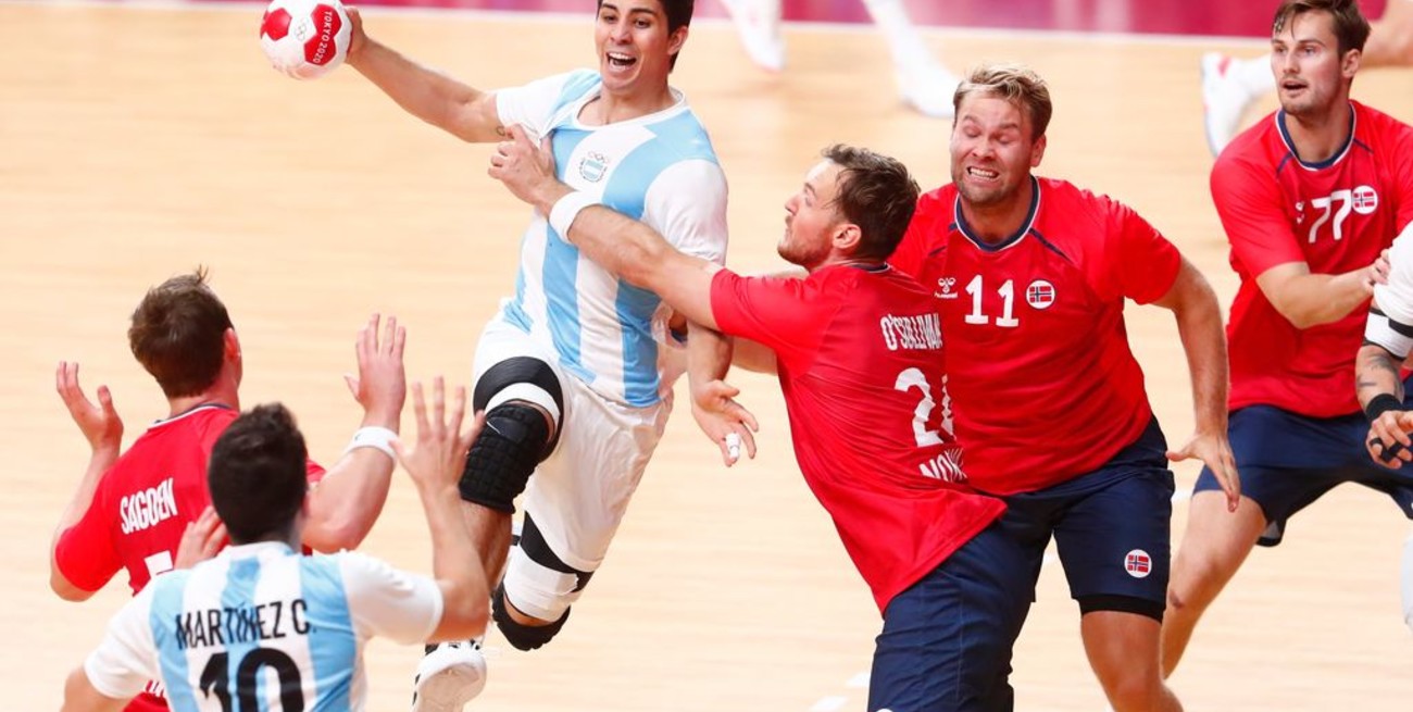 Handball: Argentina perdió ante Noruega y sumó su tercera caída