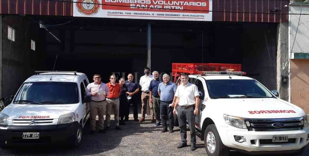Giran aportes económicos a Bomberos Voluntarios de San Agustín