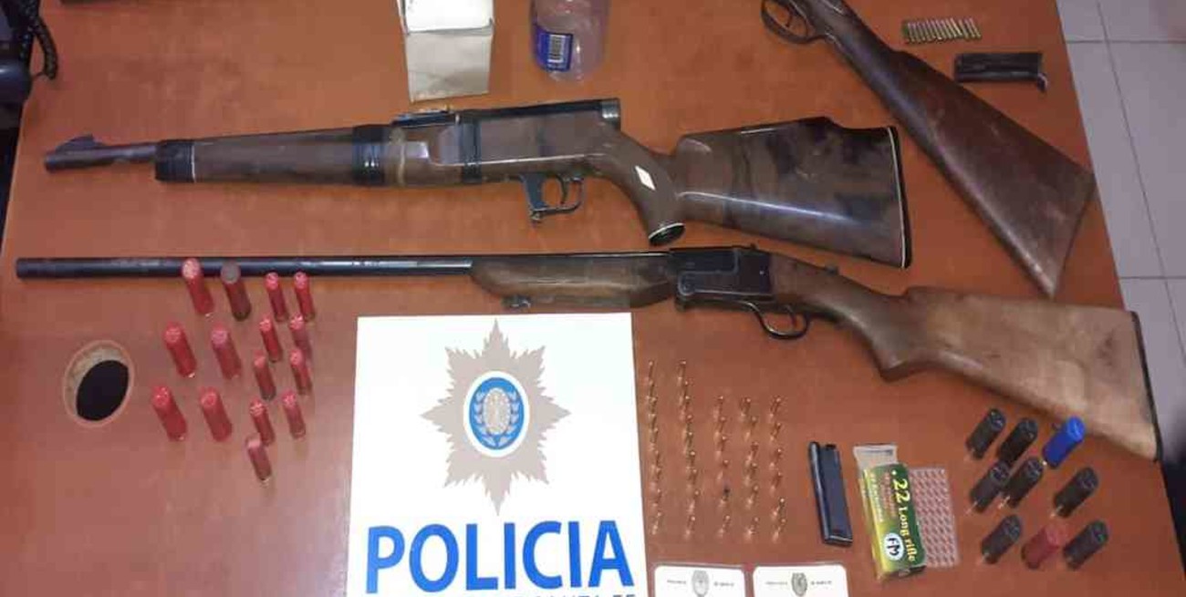 Secuestraron revólveres, tumberas y escopetas