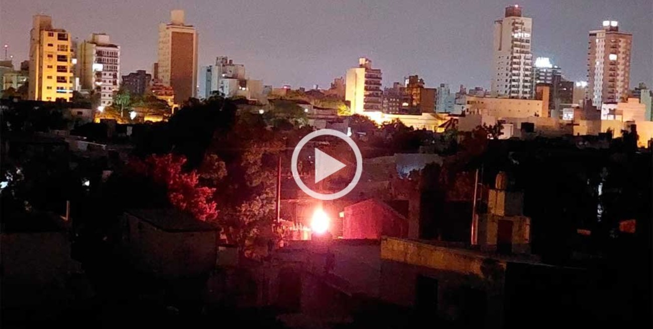Video: así explotó un transformador en barrio Sur de Santa Fe
