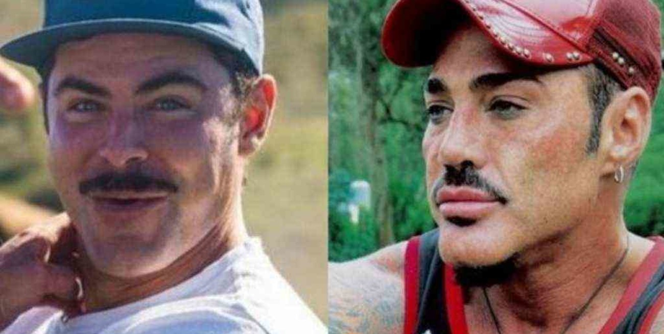 Zac Efron mostró su nuevo rostro y estallaron los memes por su parecido a Ricardo Fort