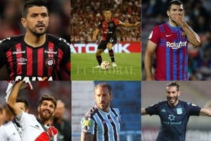 Gentileza Arriba de izquierda a derecha: Lucho González, Maxi Rodríguez y Sergio Agüero. Abajo de izquierda a derecha: Leo Ponzio, Jonás Gutiérrrez y Nacho Piatti.