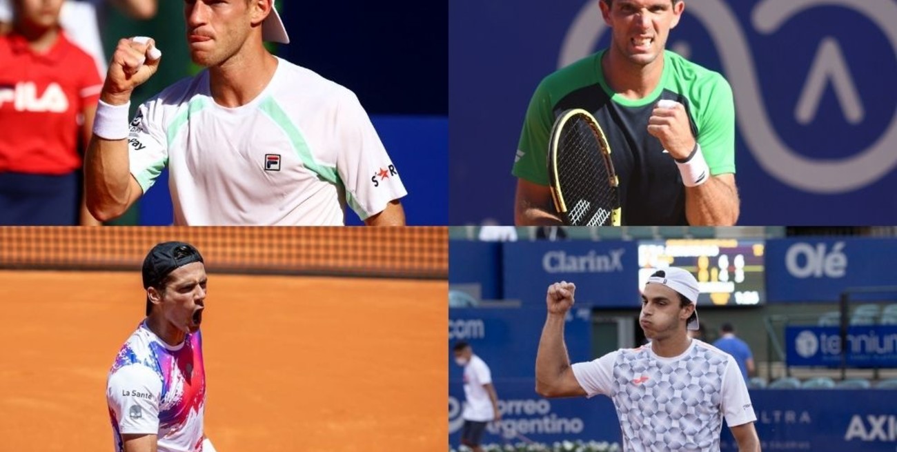 Ránking ATP: Schwartzman, Delbonis, Coria y Francisco Cerúndolo ascendieron puestos