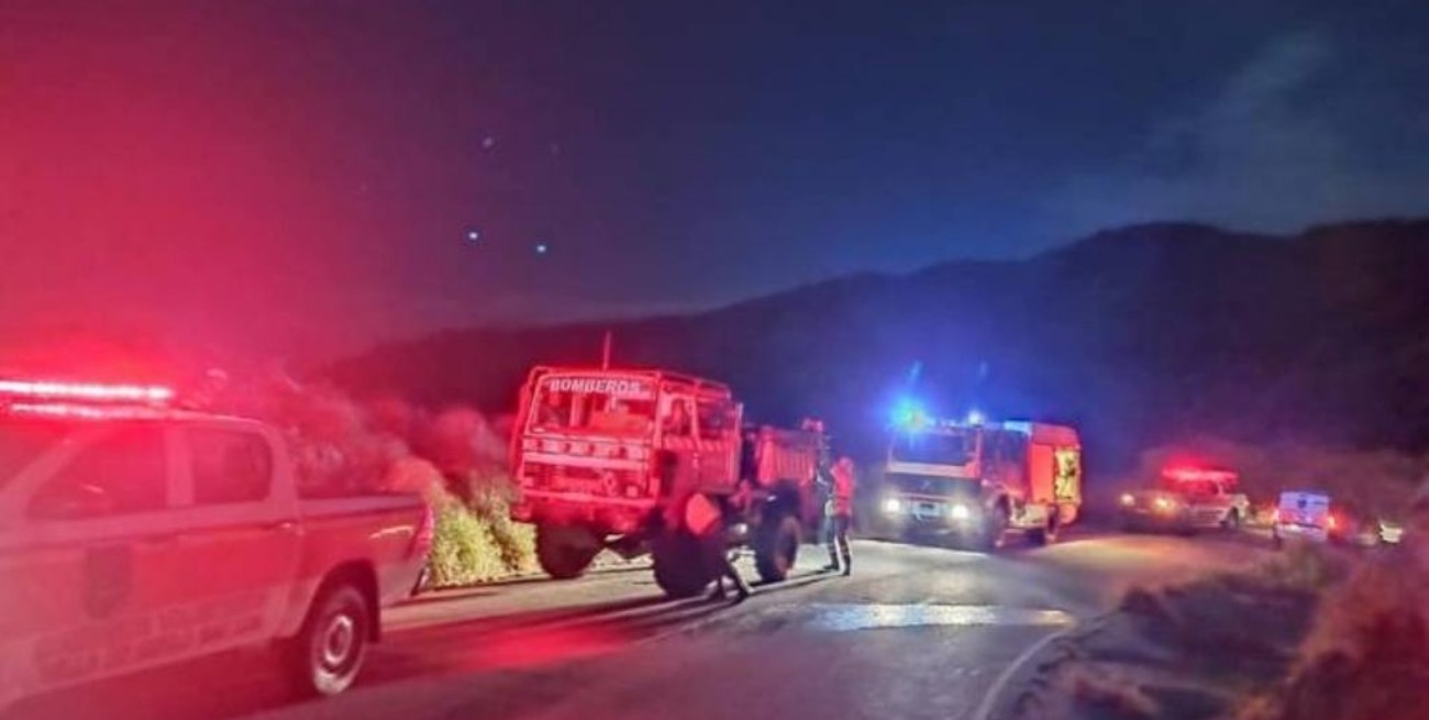 La caída de un rayo reavivó un incendio forestal en San Luis