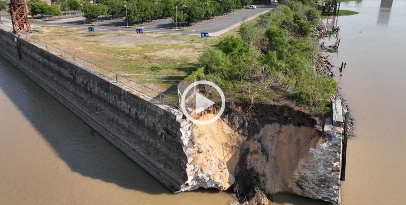 Evaluarán con buzos tácticos la zona del desmoronamiento en el puerto de Santa Fe