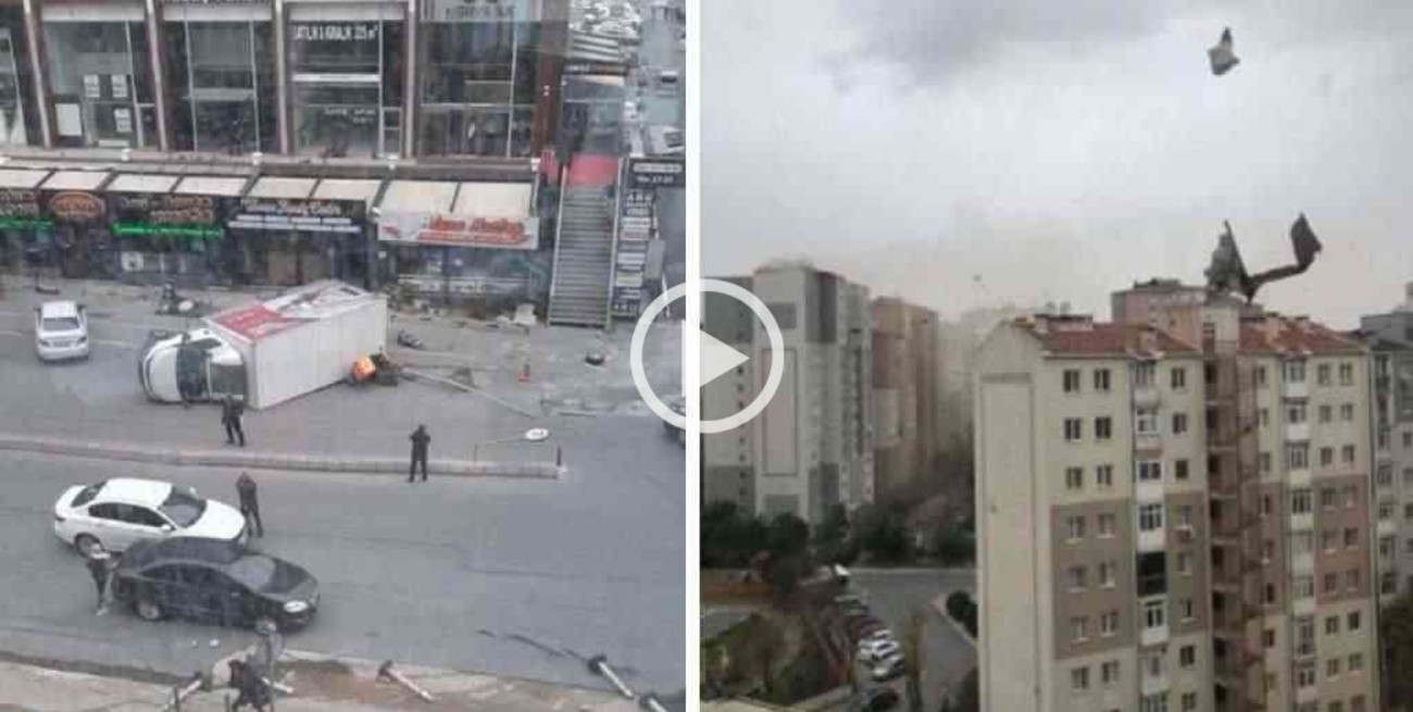 Un fuerte temporal de viento azotó Turquía y dejó al menos cuatro muertos y 19 heridos