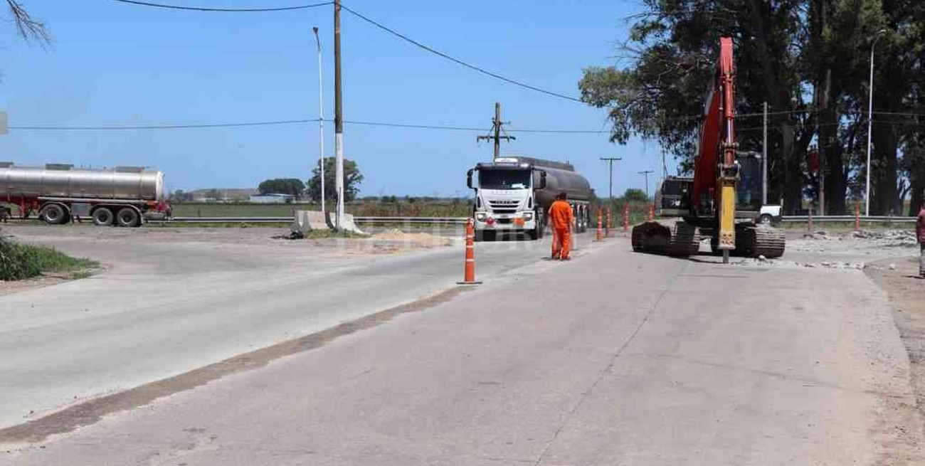 Retomaron las obras viales en Ricardone