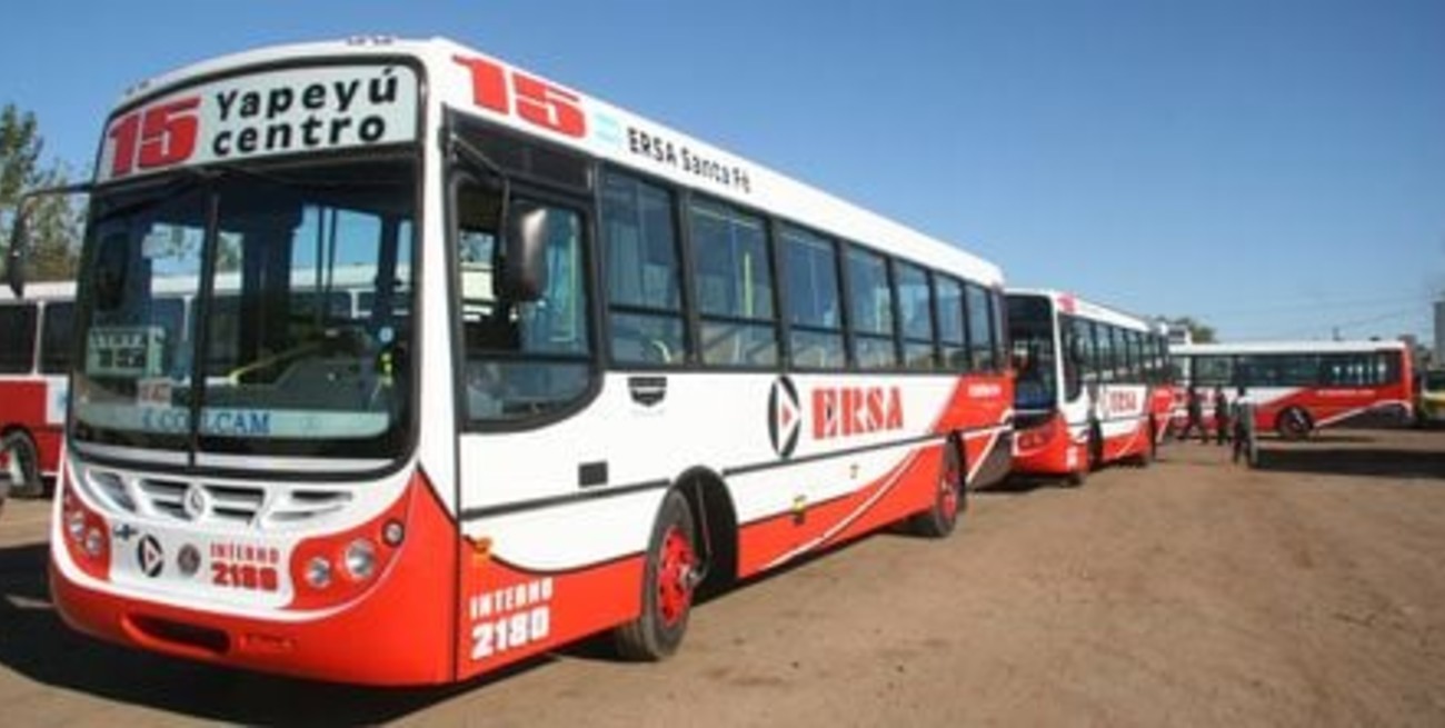 Ersa Urbano vende un 40 % menos de pasajes de colectivos estimados