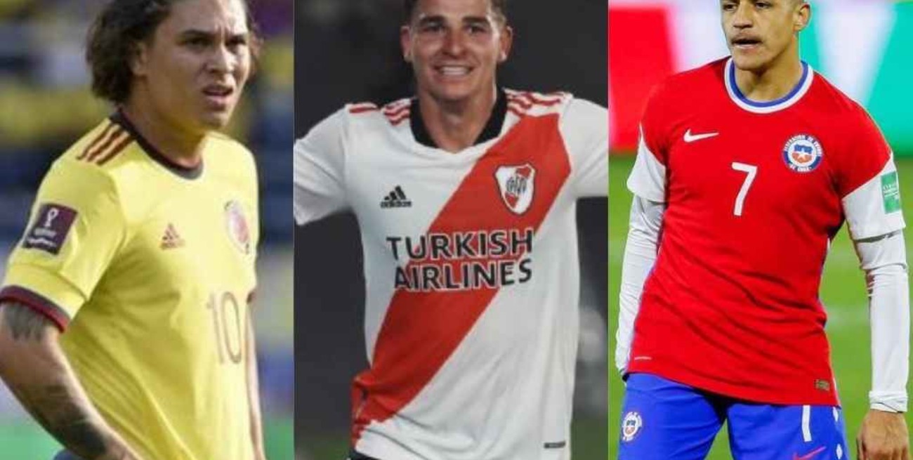 Juanfer Quintero, Julián Álvarez y Alexis Sánchez, el trío con el que sueña River en 2022