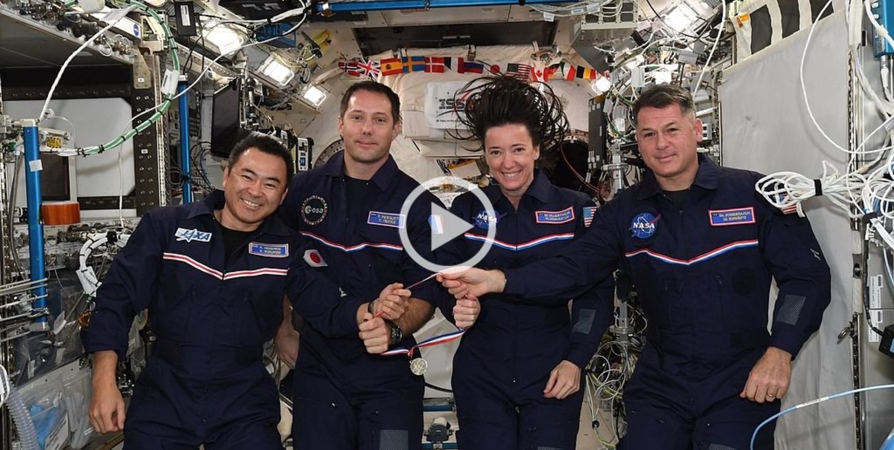Cuatro astronautas retornarán a la Tierra luego de trabajar seis meses en un laboratorio espacial